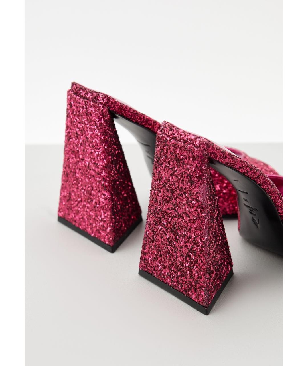 THE ATTICO Розовые мюли, фото 4