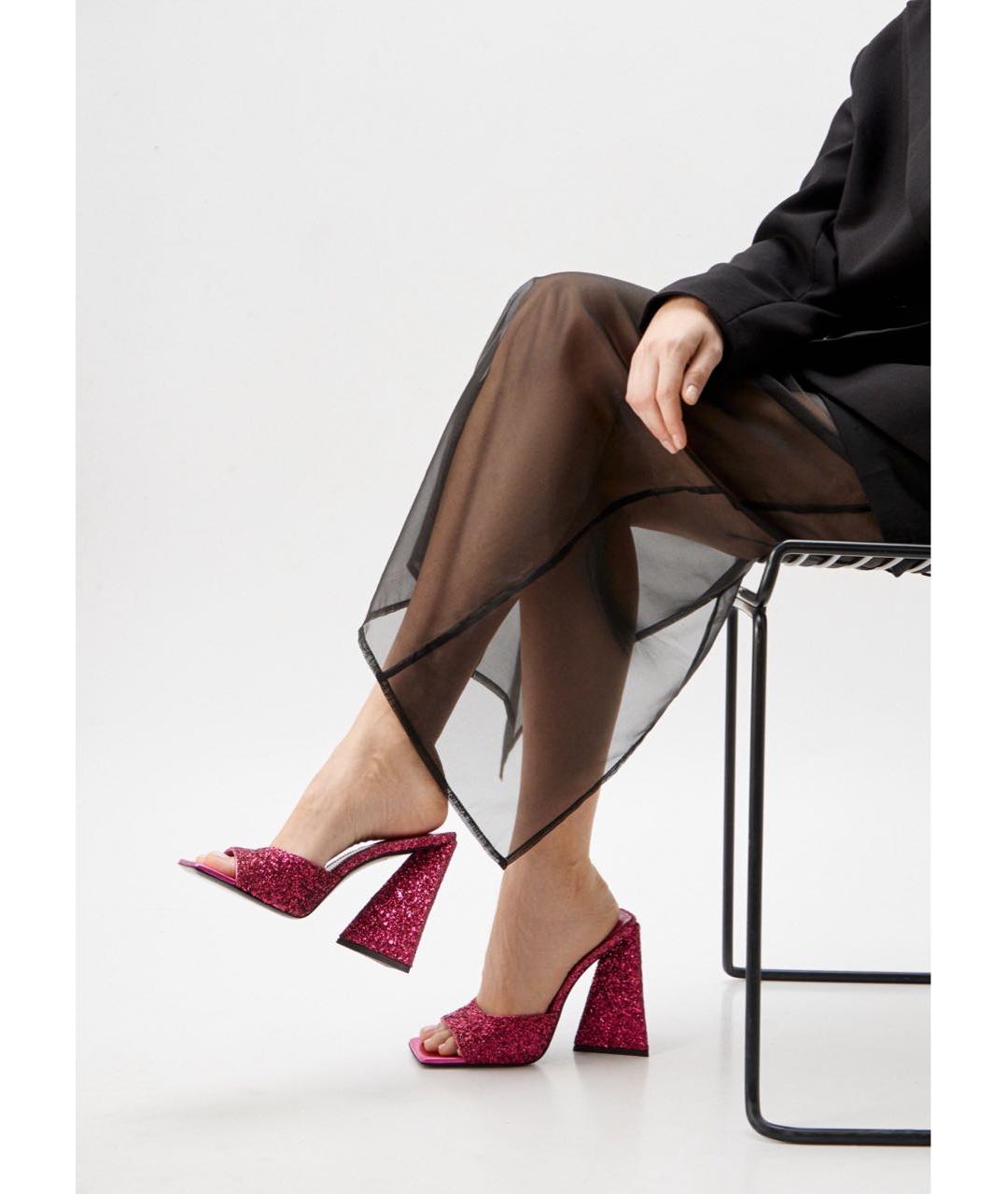 THE ATTICO Розовые мюли, фото 6