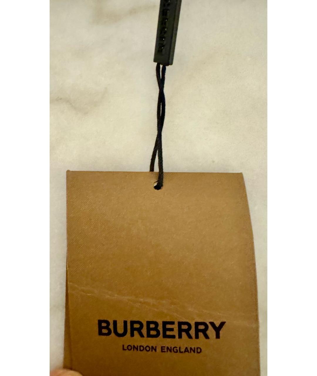 BURBERRY Бежевый шерстяной платок, фото 6