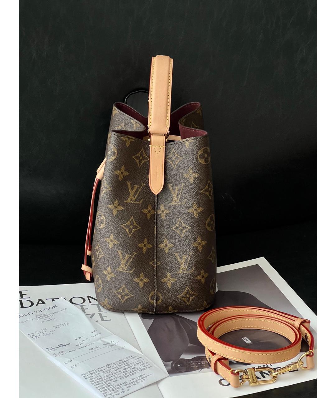 LOUIS VUITTON Коричневая сумка через плечо, фото 4