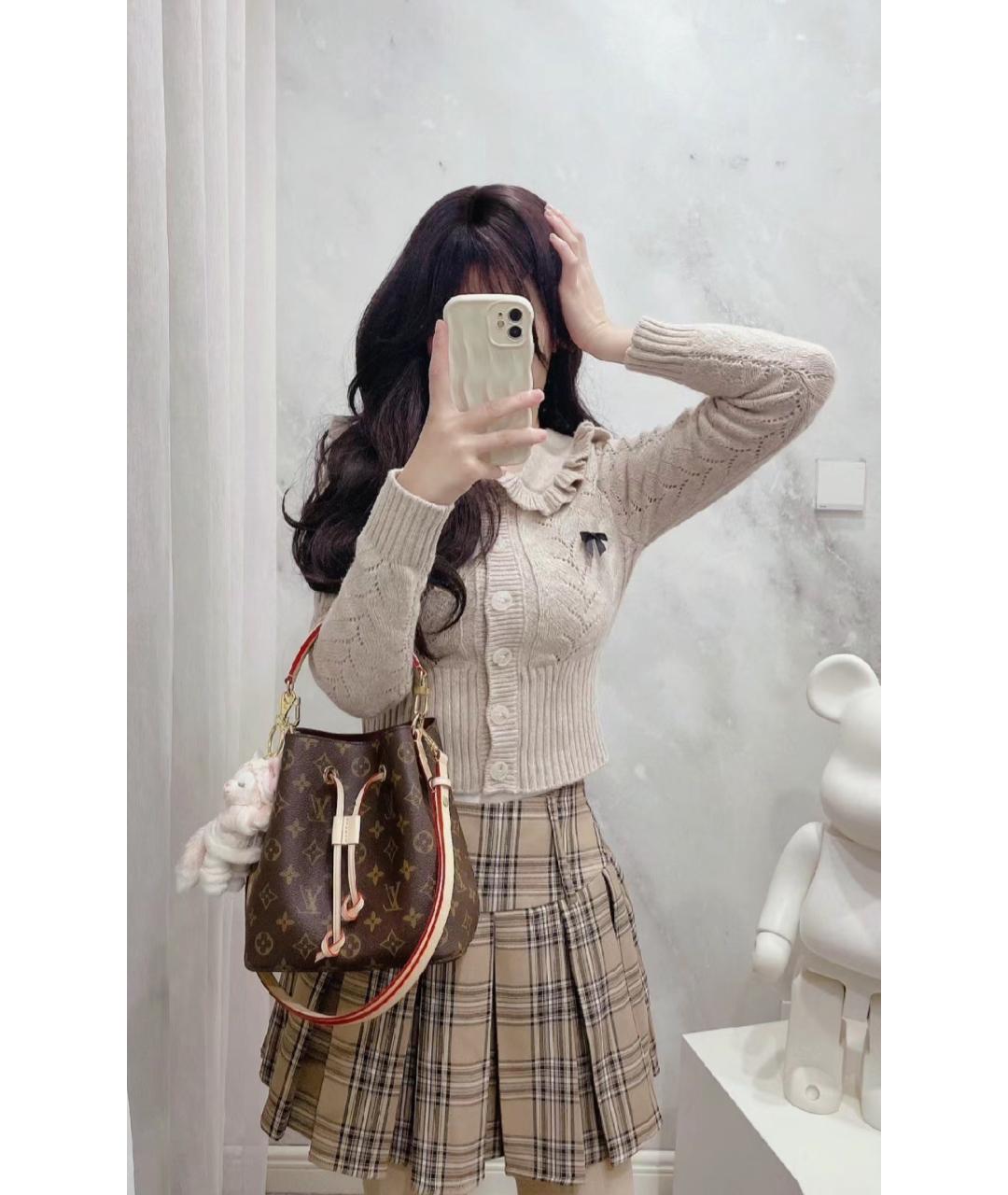 LOUIS VUITTON Коричневая сумка через плечо, фото 7