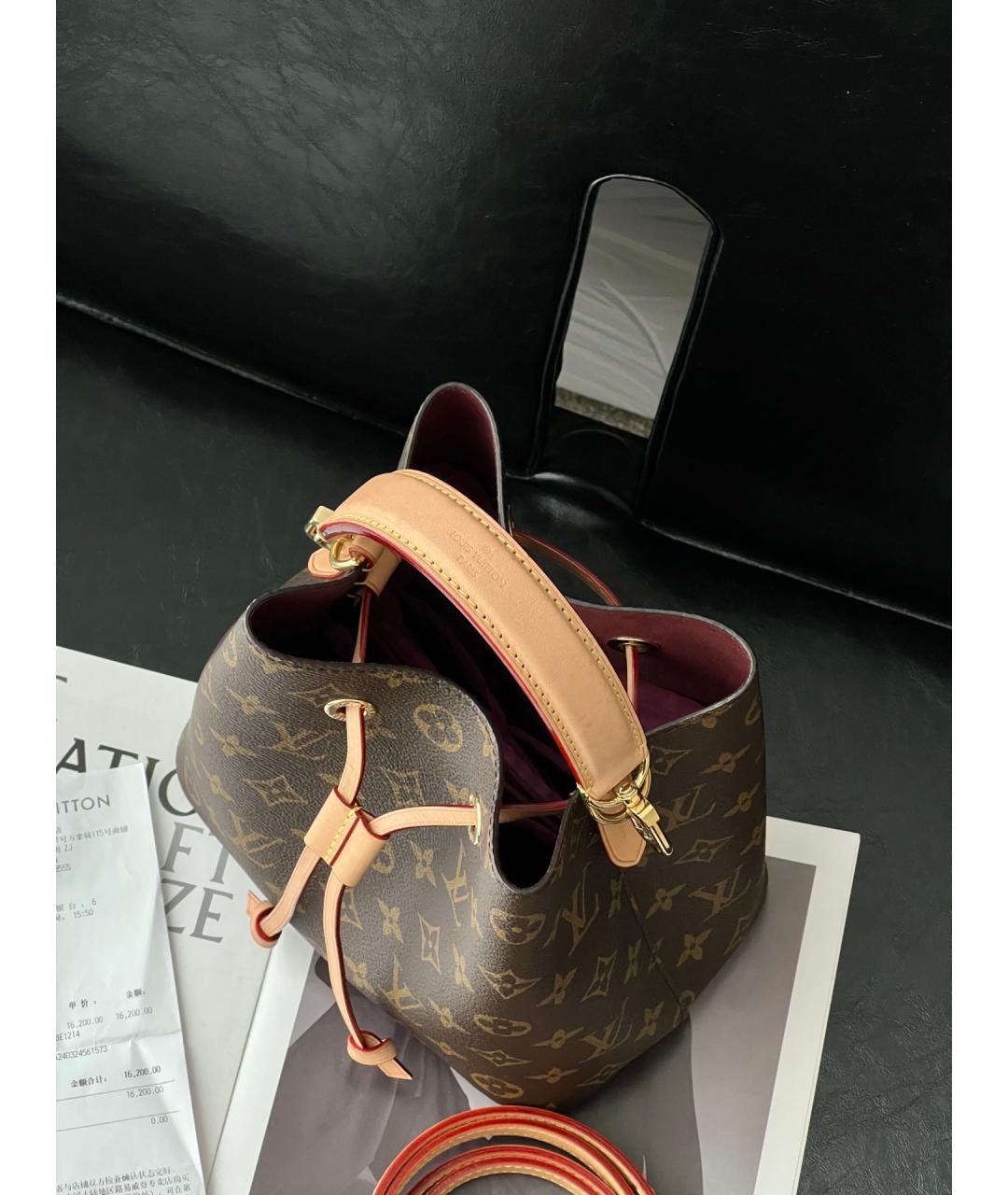 LOUIS VUITTON Коричневая сумка через плечо, фото 6