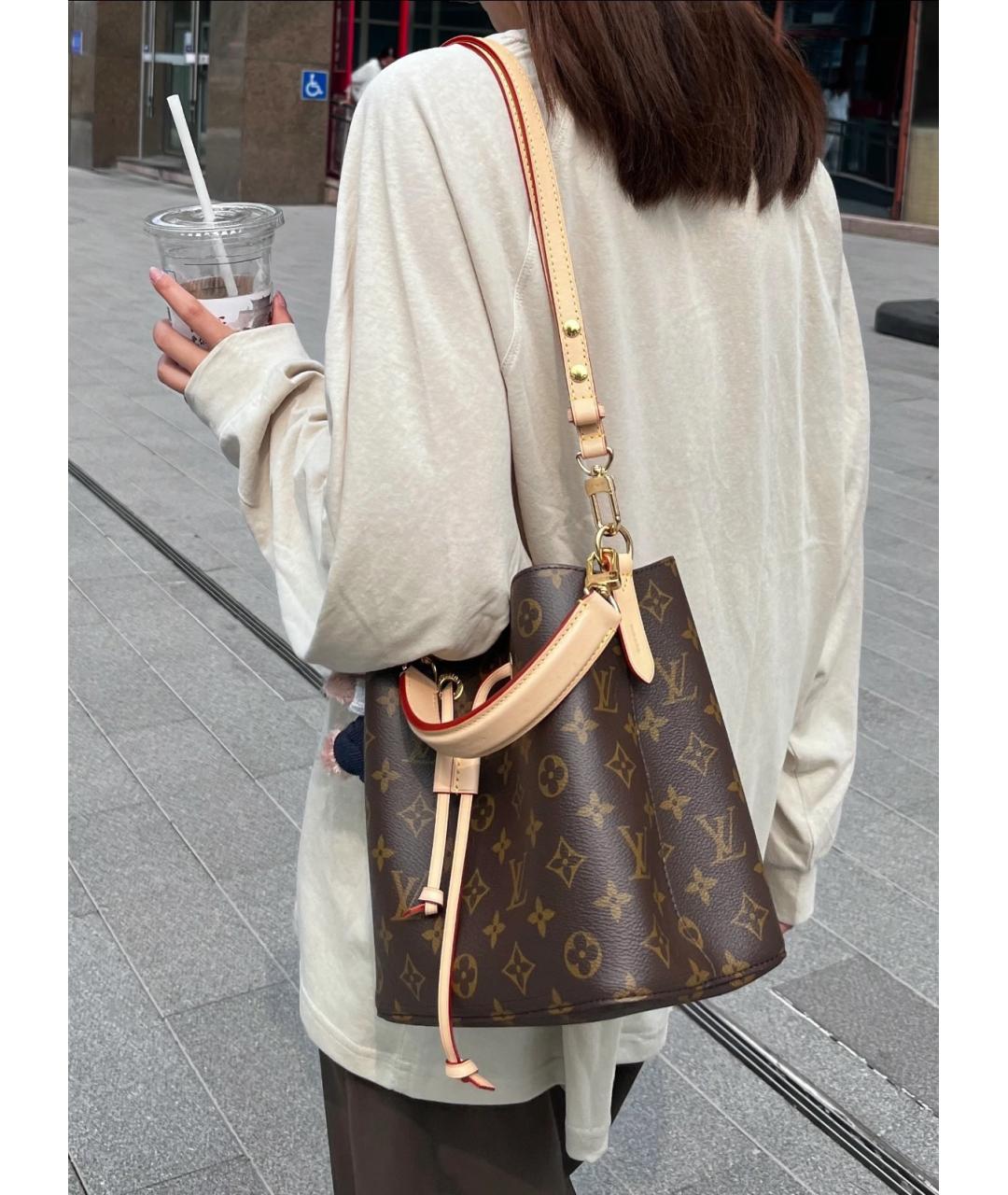 LOUIS VUITTON Коричневая сумка через плечо, фото 8