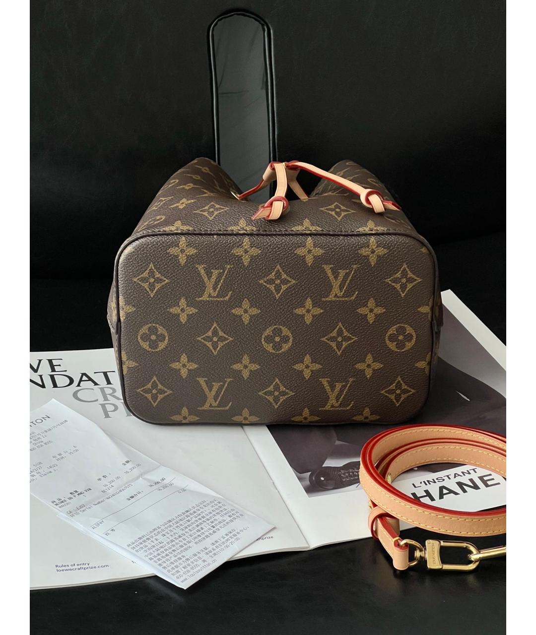 LOUIS VUITTON Коричневая сумка через плечо, фото 5