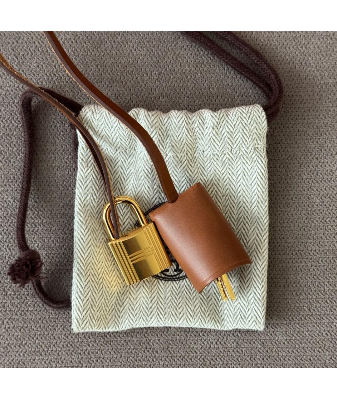 HERMES Красная кожаная сумка через плечо, фото 8