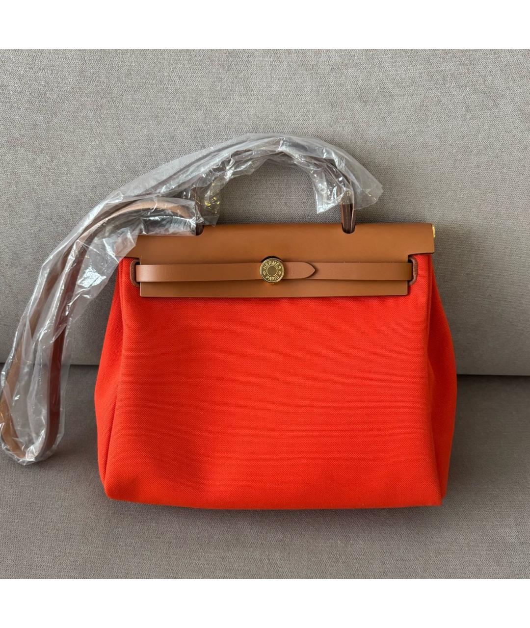 HERMES Красная кожаная сумка через плечо, фото 2