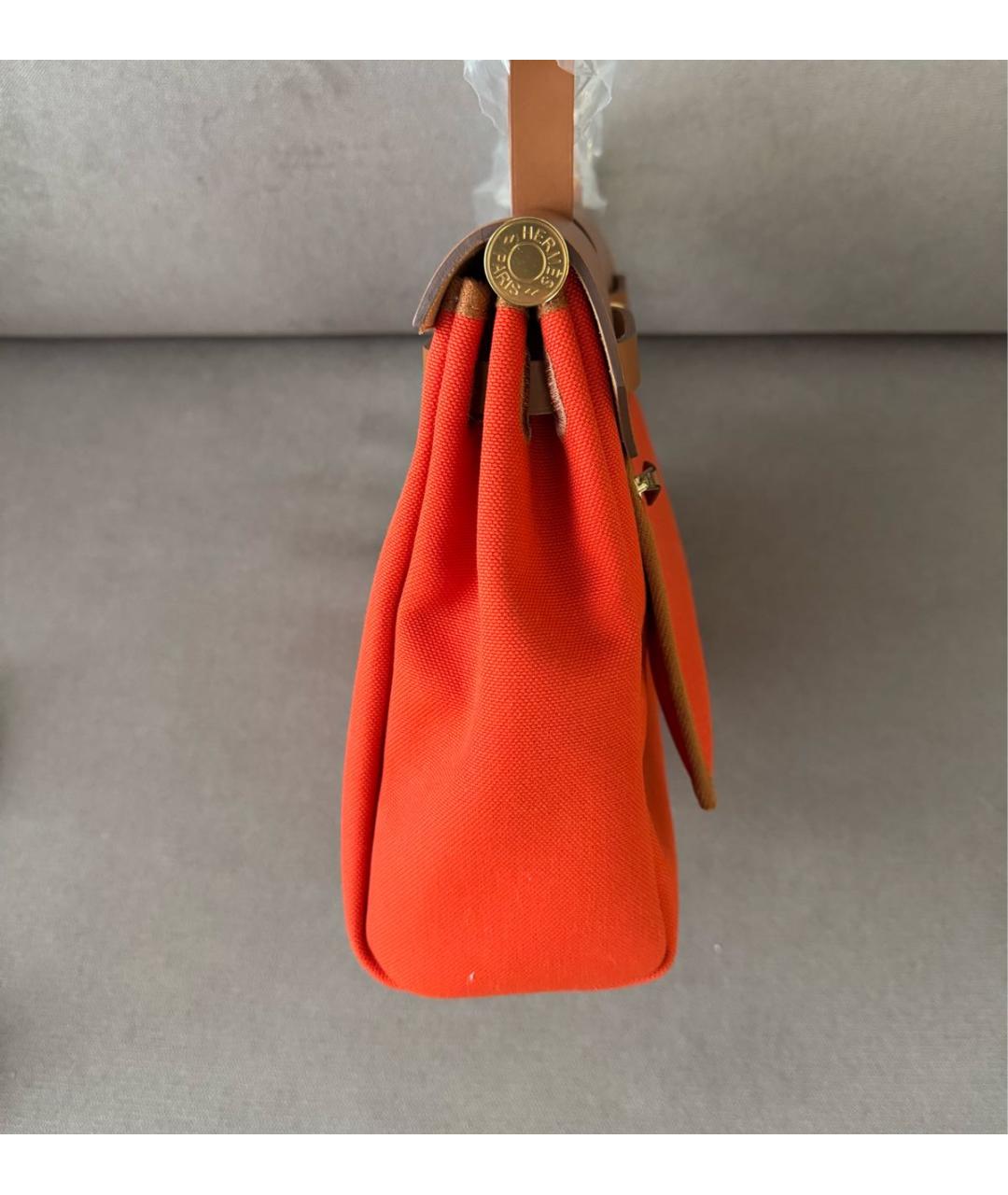 HERMES Красная кожаная сумка через плечо, фото 4