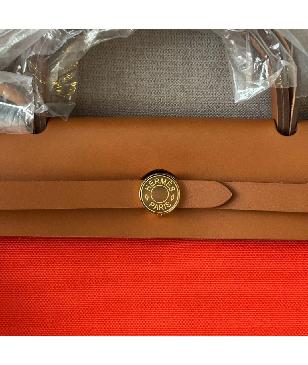 HERMES Красная кожаная сумка через плечо, фото 5