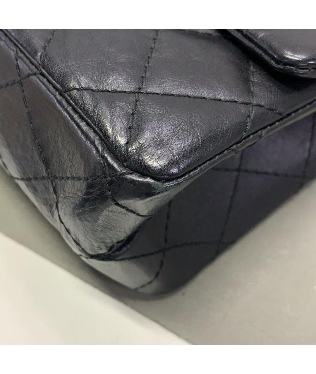 CHANEL Черная кожаная сумка через плечо, фото 6