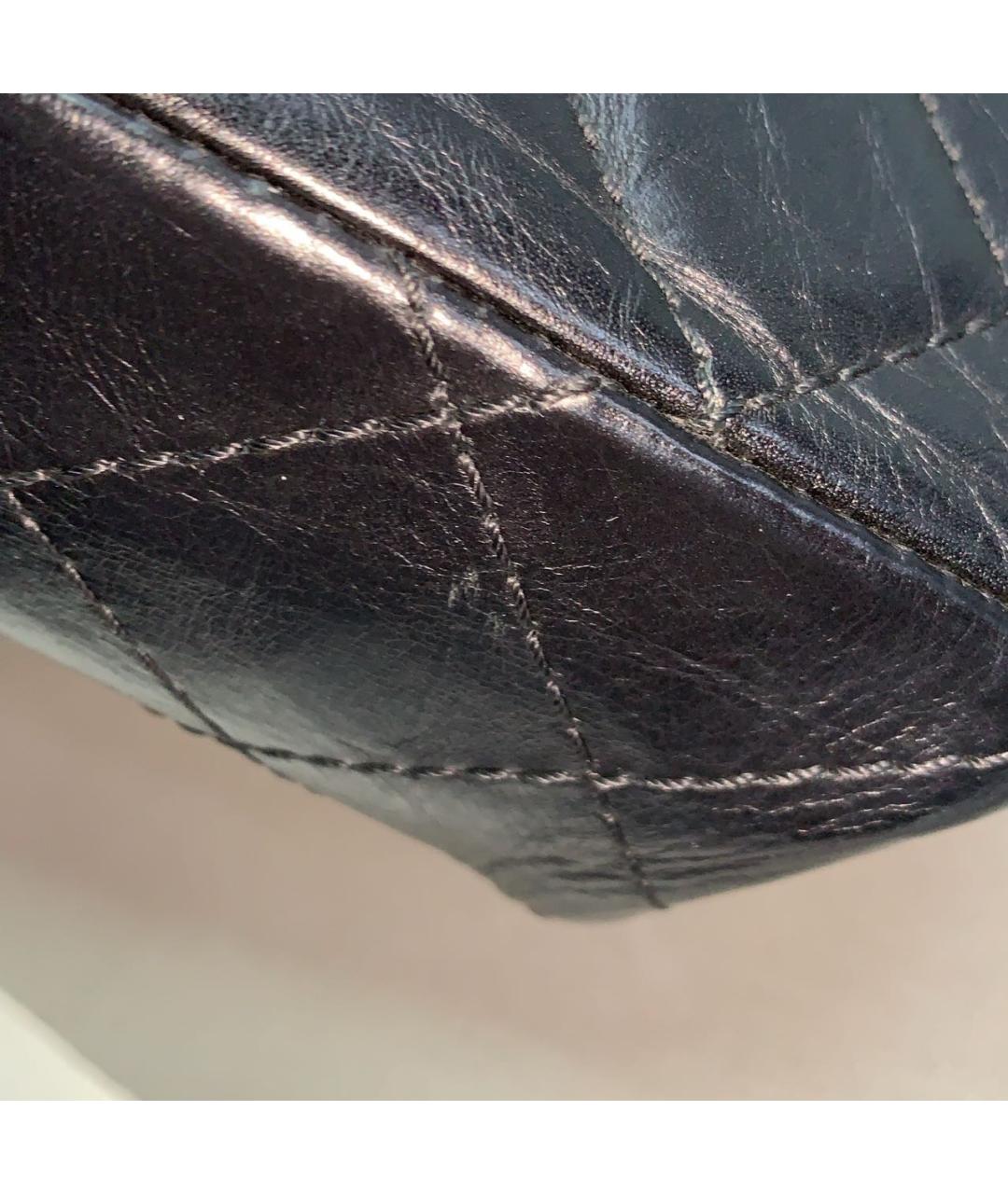 CHANEL Черная кожаная сумка через плечо, фото 7