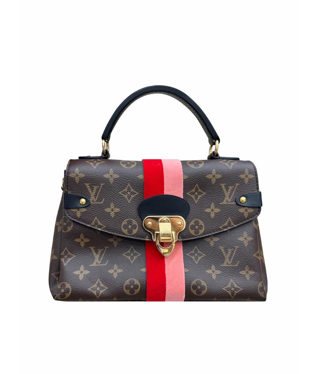 LOUIS VUITTON Коричневая кожаная сумка через плечо, фото 1