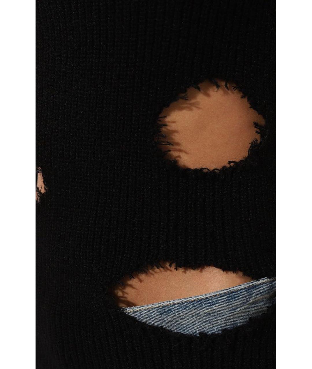 MM6 MAISON MARGIELA Черный хлопковый джемпер / свитер, фото 4