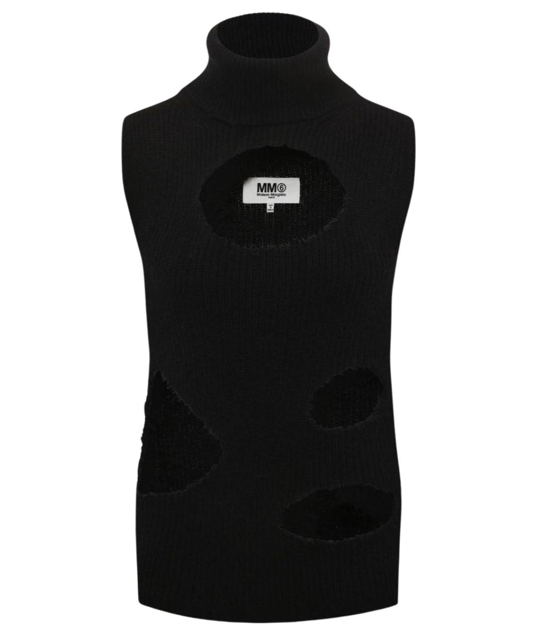 MM6 MAISON MARGIELA Черный хлопковый джемпер / свитер, фото 1