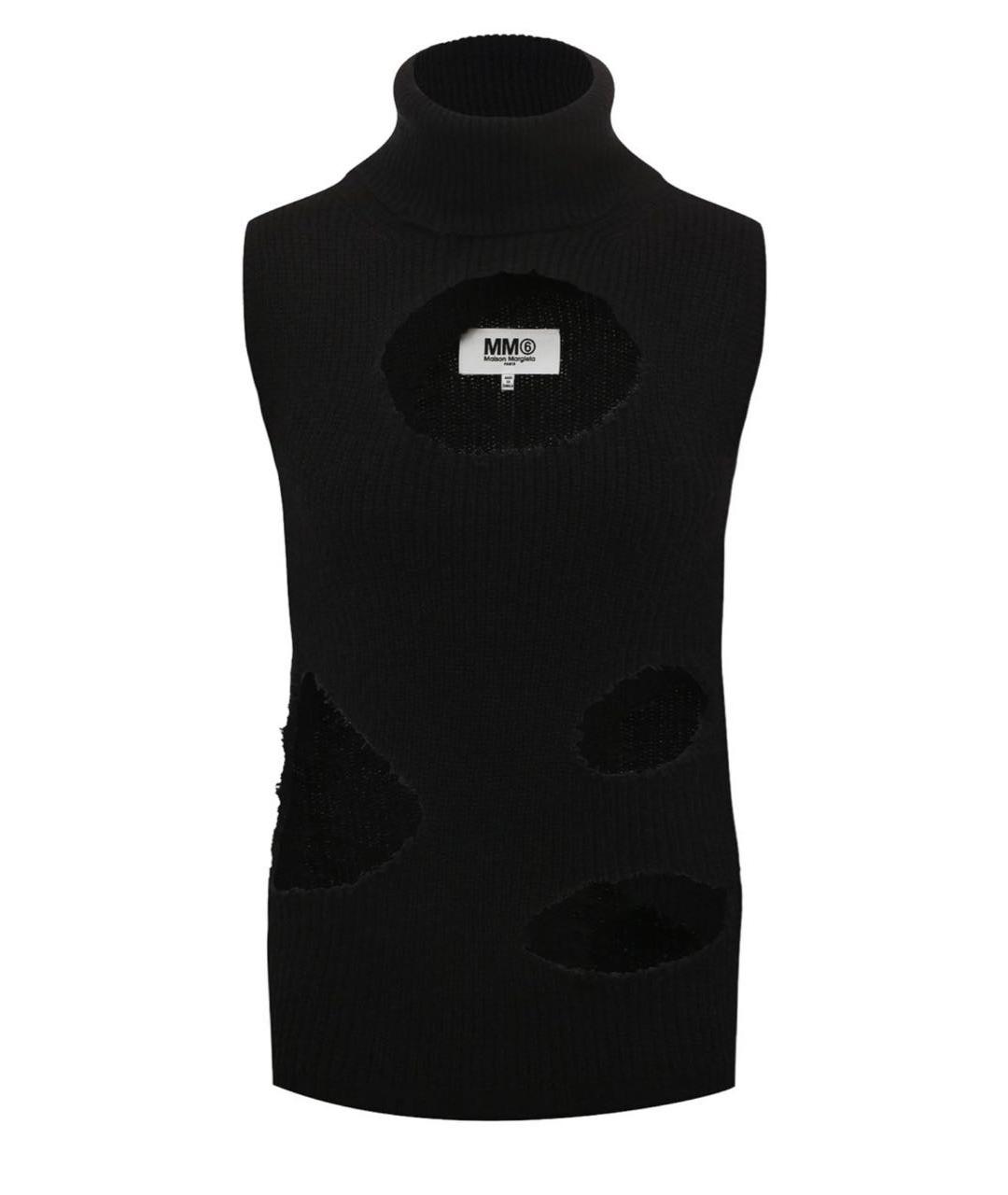 MM6 MAISON MARGIELA Черный хлопковый джемпер / свитер, фото 6