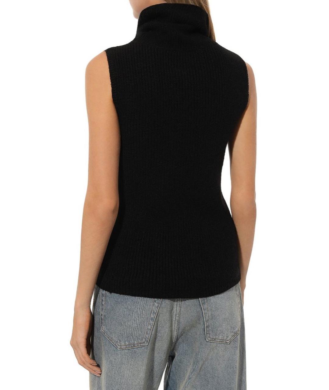 MM6 MAISON MARGIELA Черный хлопковый джемпер / свитер, фото 3