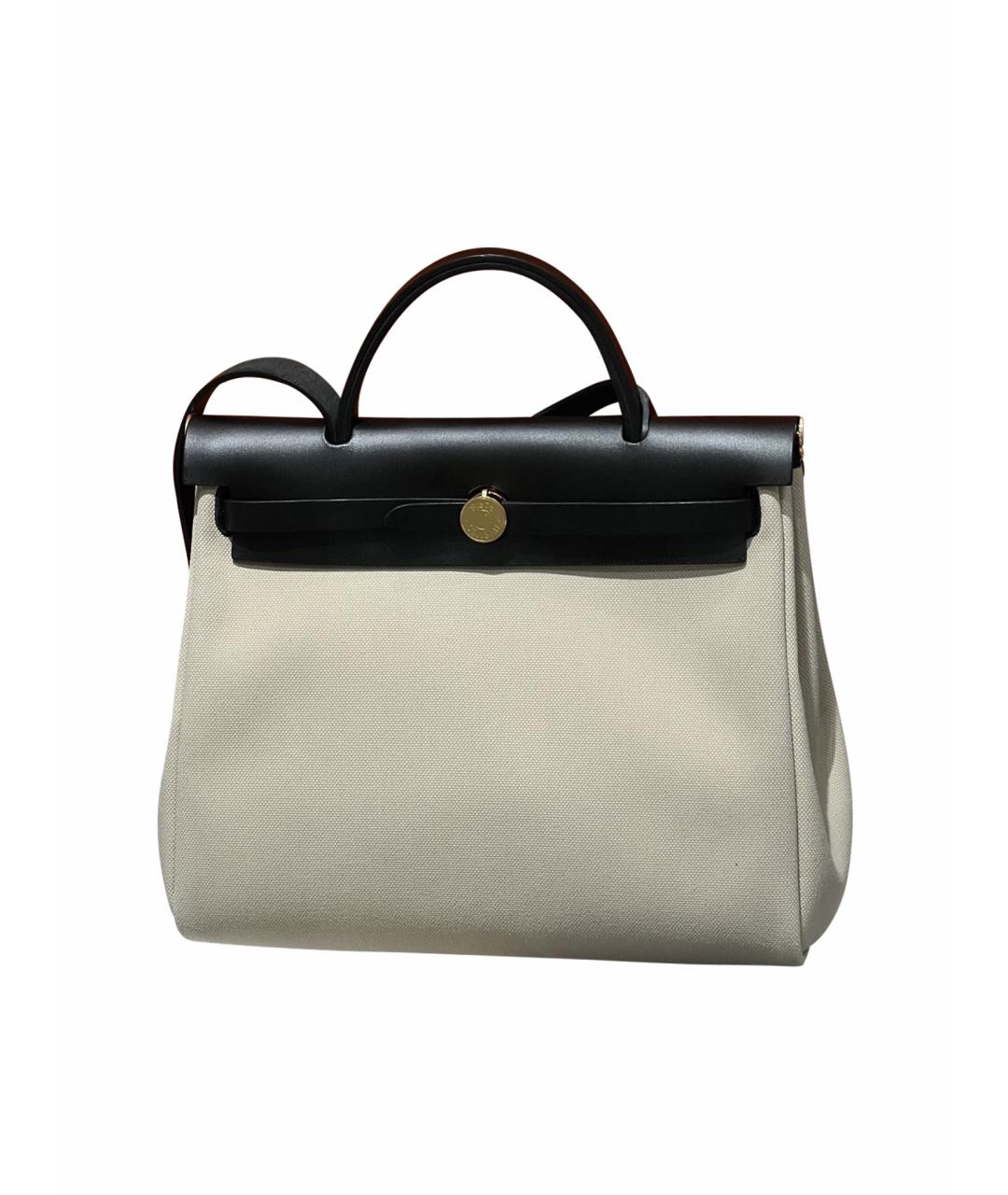 HERMES Серая тканевая сумка через плечо, фото 1