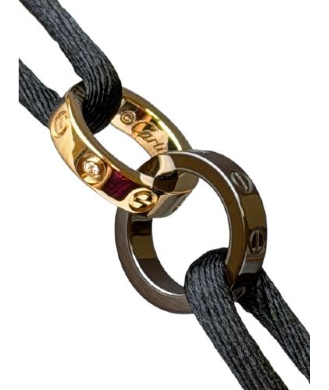 CARTIER Черный браслет из розового золота, фото 2