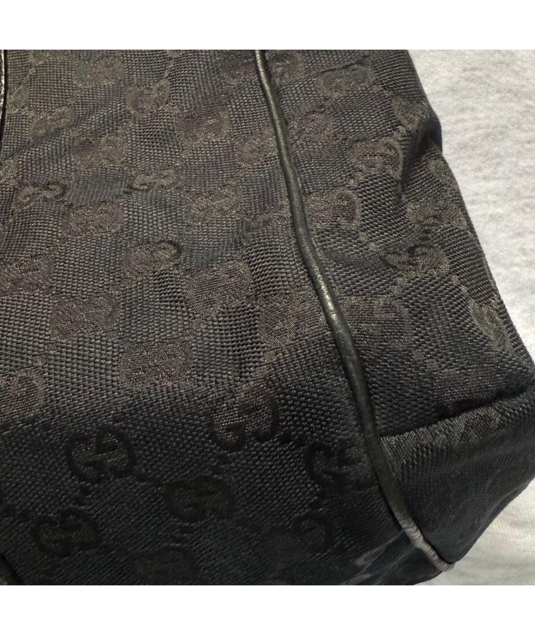 GUCCI Черная кожаная сумка с короткими ручками, фото 7