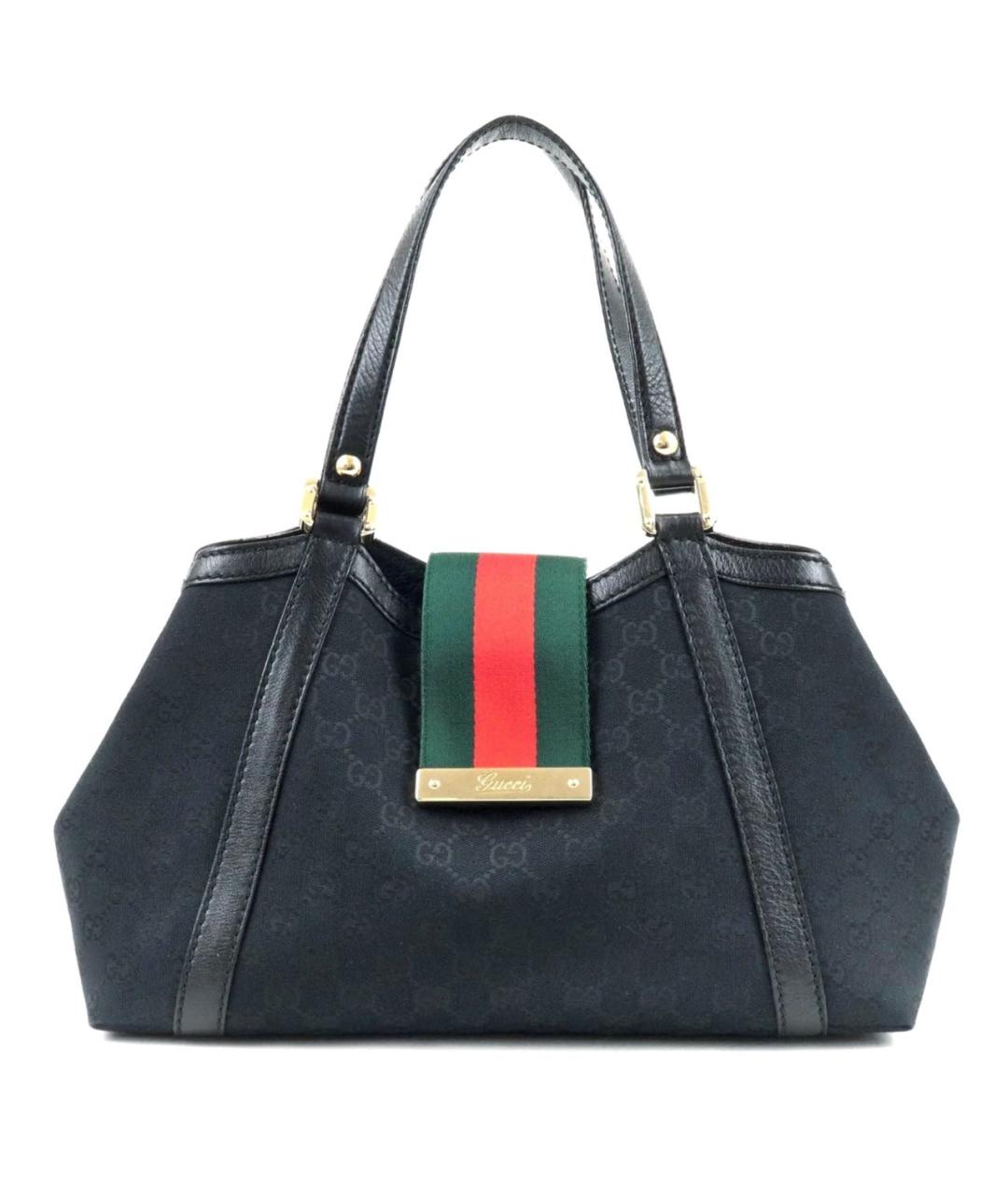 GUCCI Черная кожаная сумка с короткими ручками, фото 8