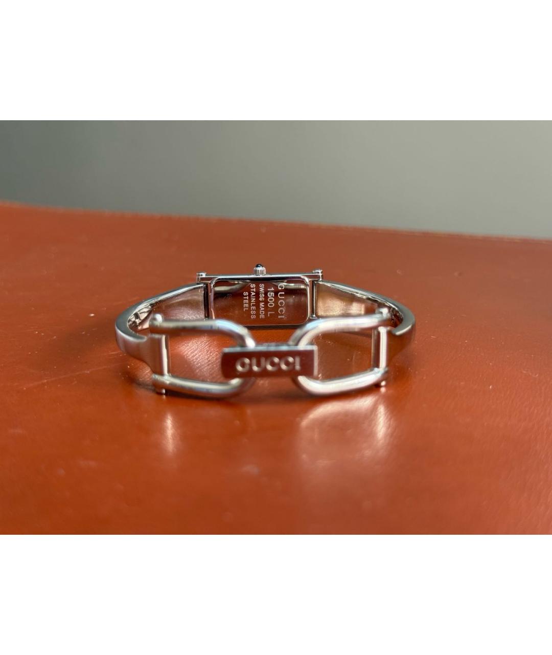 GUCCI Серебряные стальные часы, фото 3