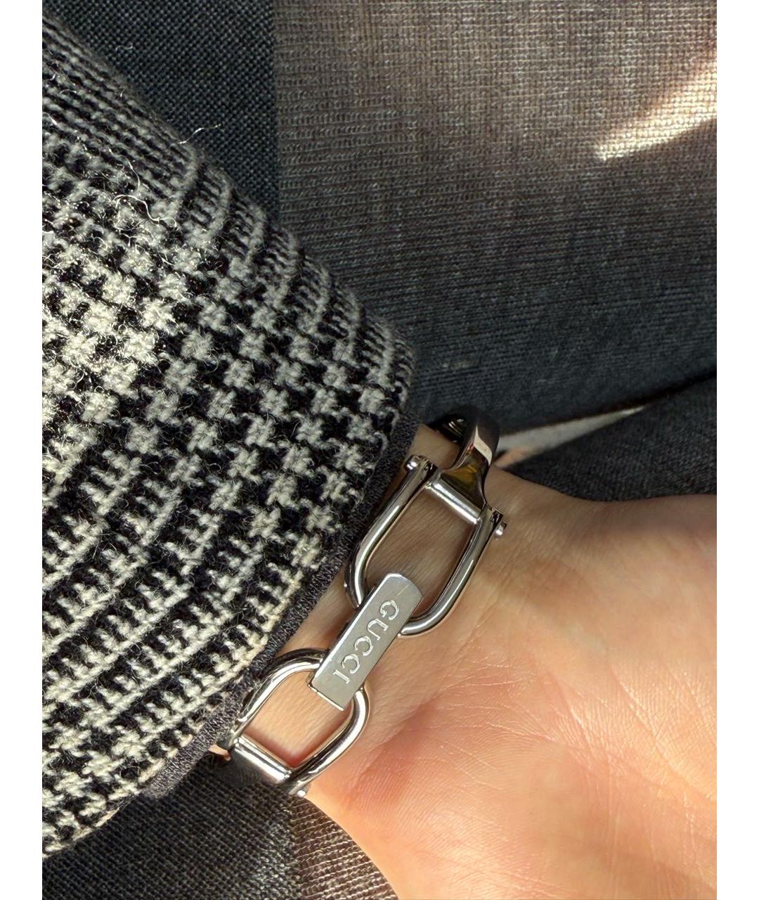 GUCCI Серебряные стальные часы, фото 2