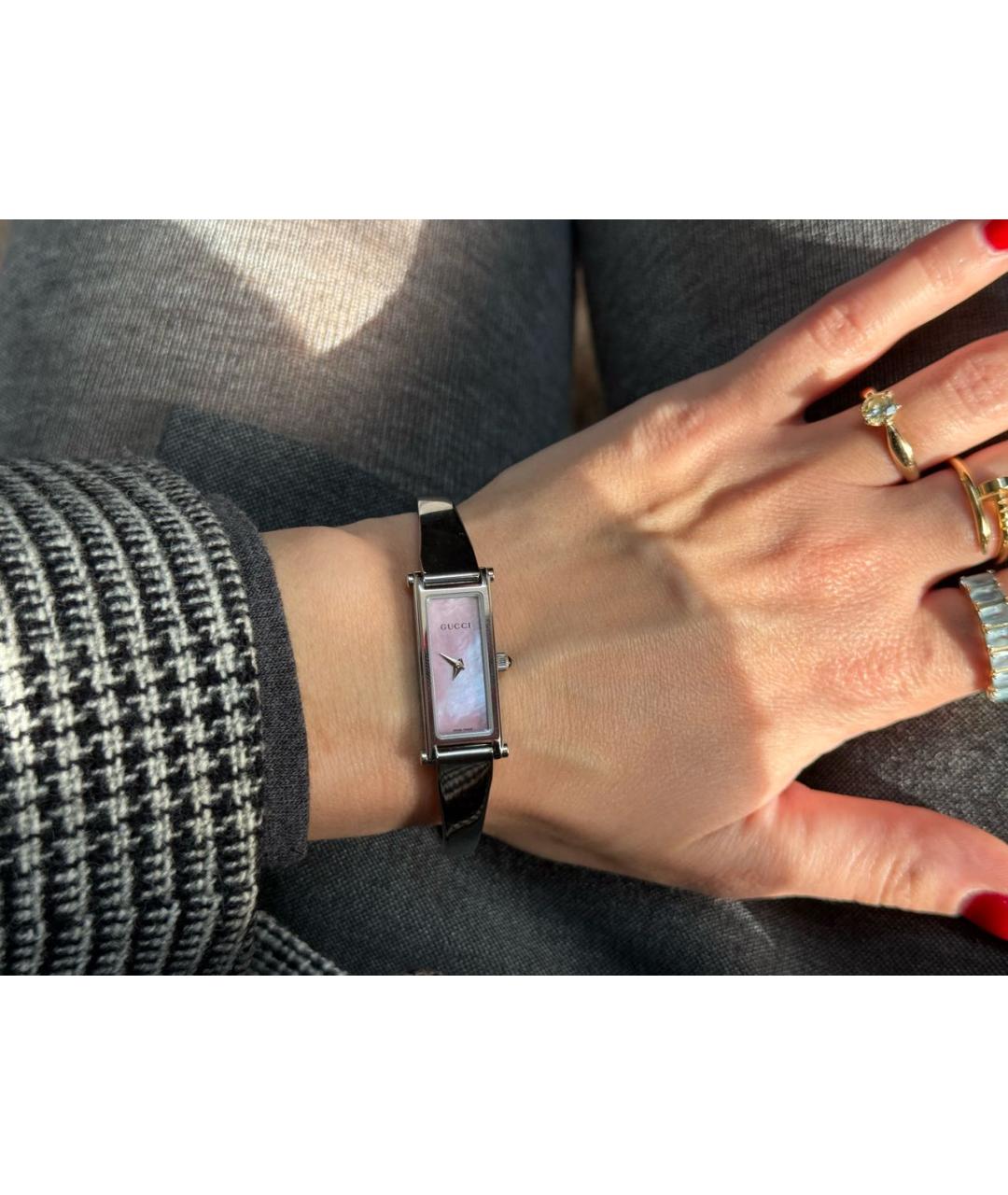 GUCCI Серебряные стальные часы, фото 6