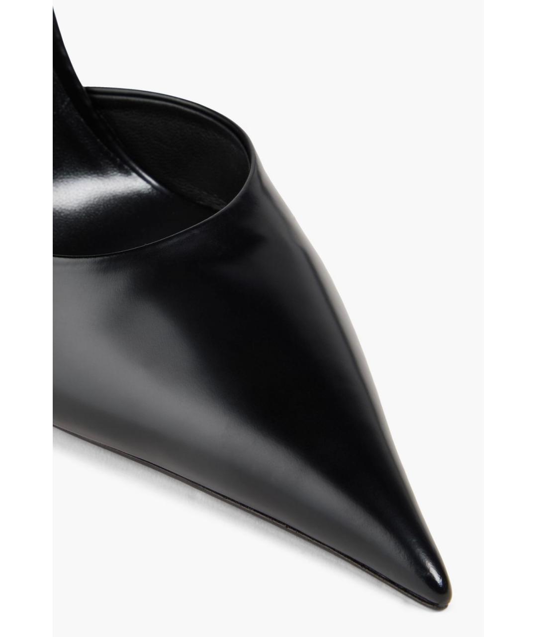 VERSACE Черные кожаные туфли, фото 4