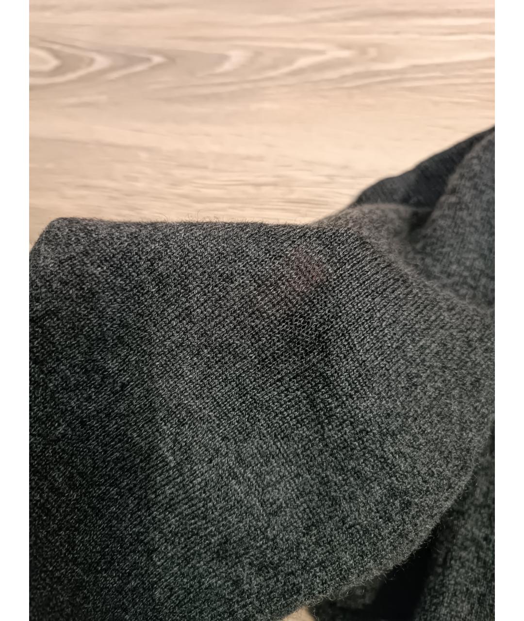 AGNONA Серая шерстяная водолазка, фото 5