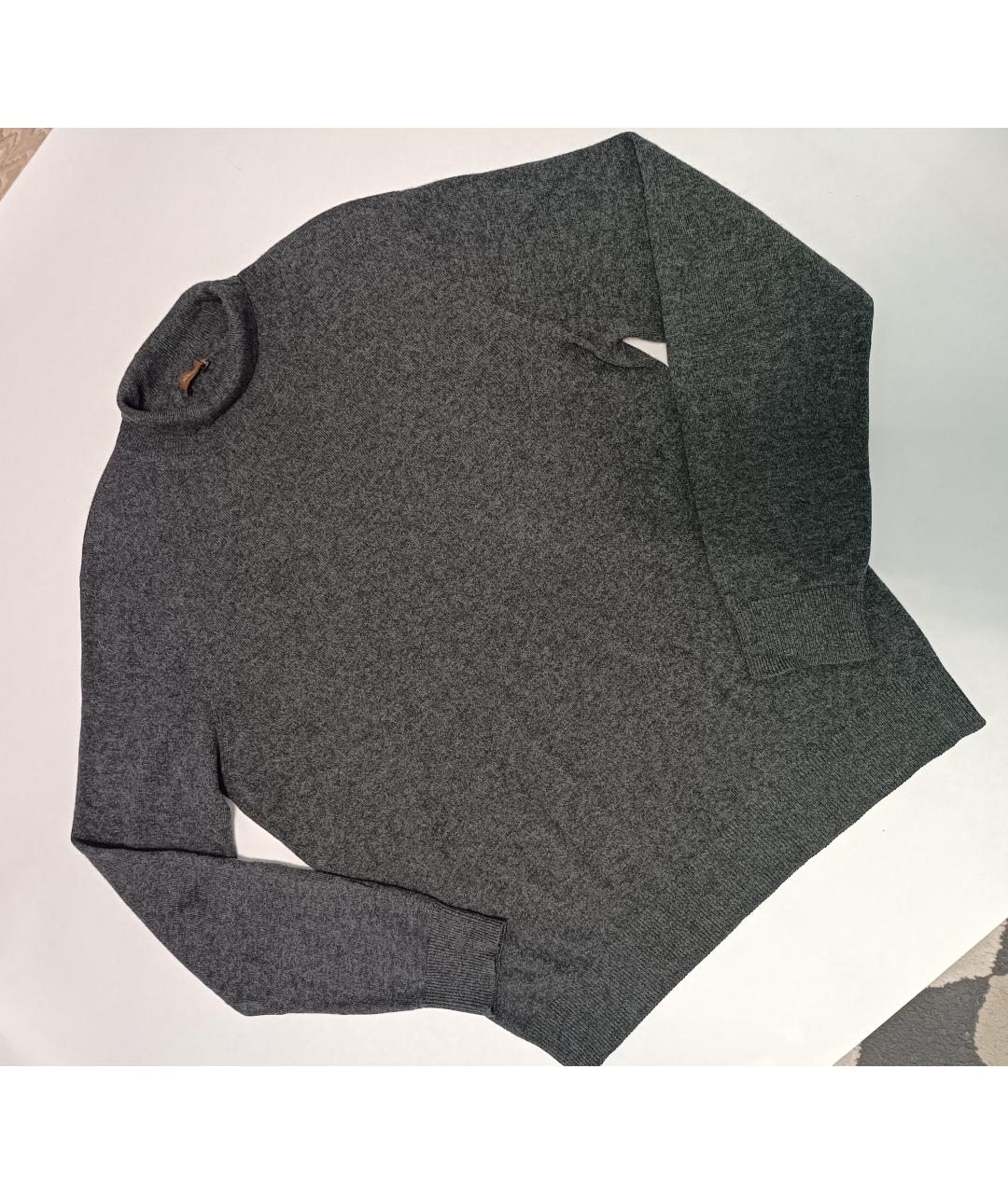 AGNONA Серая шерстяная водолазка, фото 6
