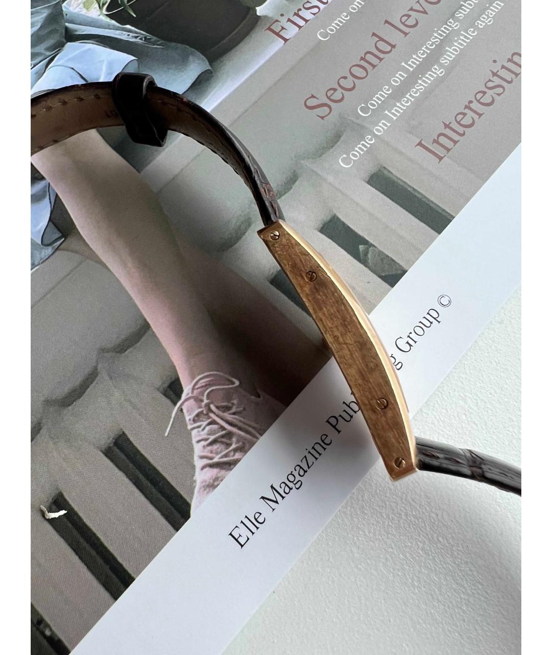 CARTIER Белые металлические часы, фото 4