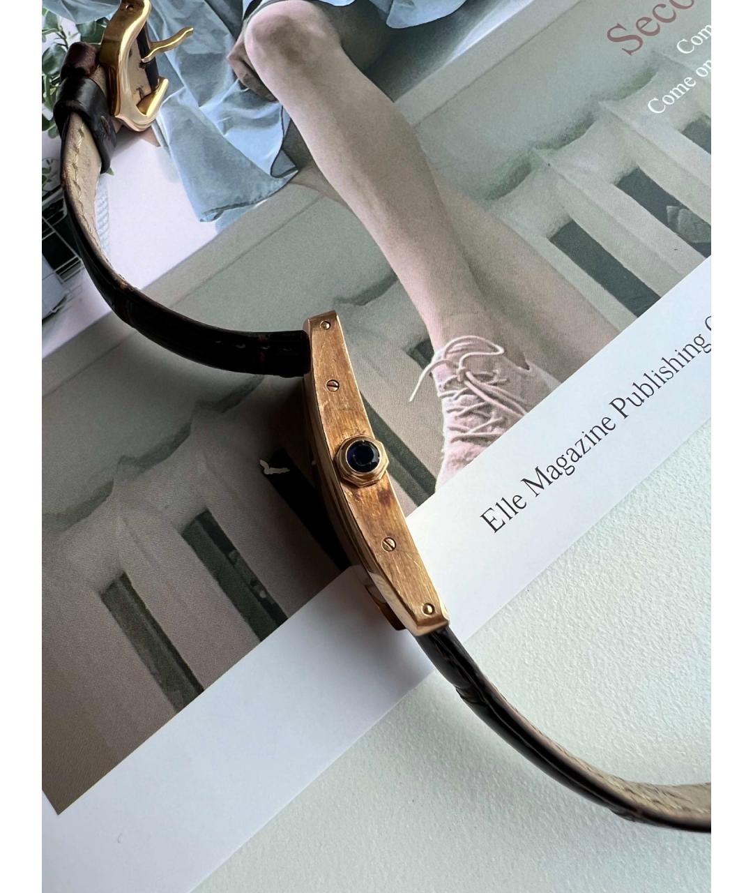 CARTIER Белые металлические часы, фото 5