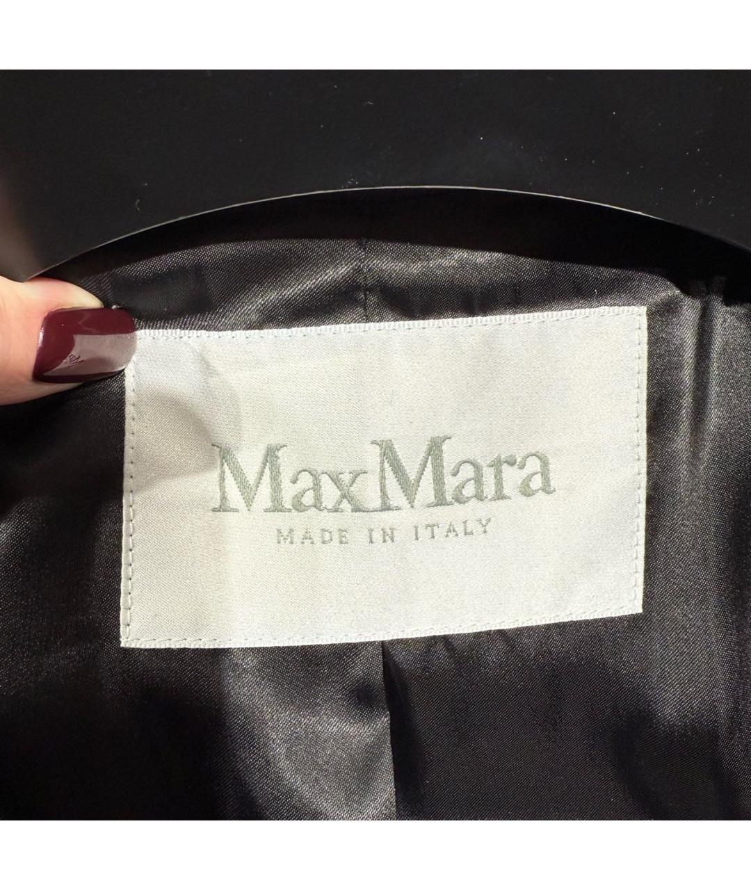 MAX MARA Черное пальто, фото 5