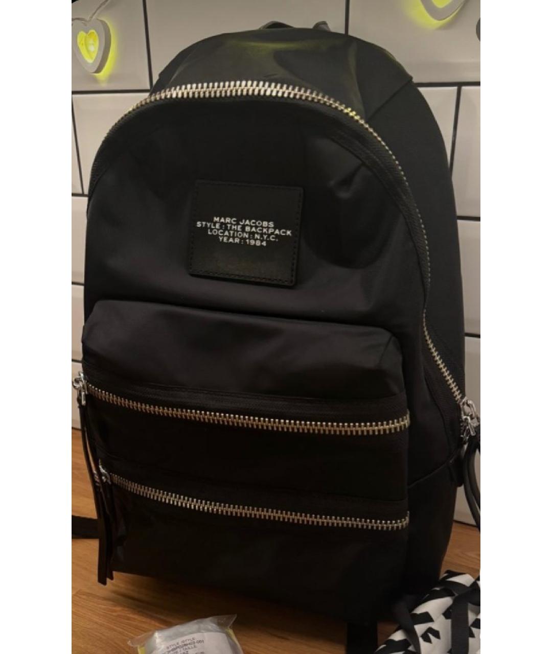 MARC JACOBS Черный тканевый рюкзак, фото 4