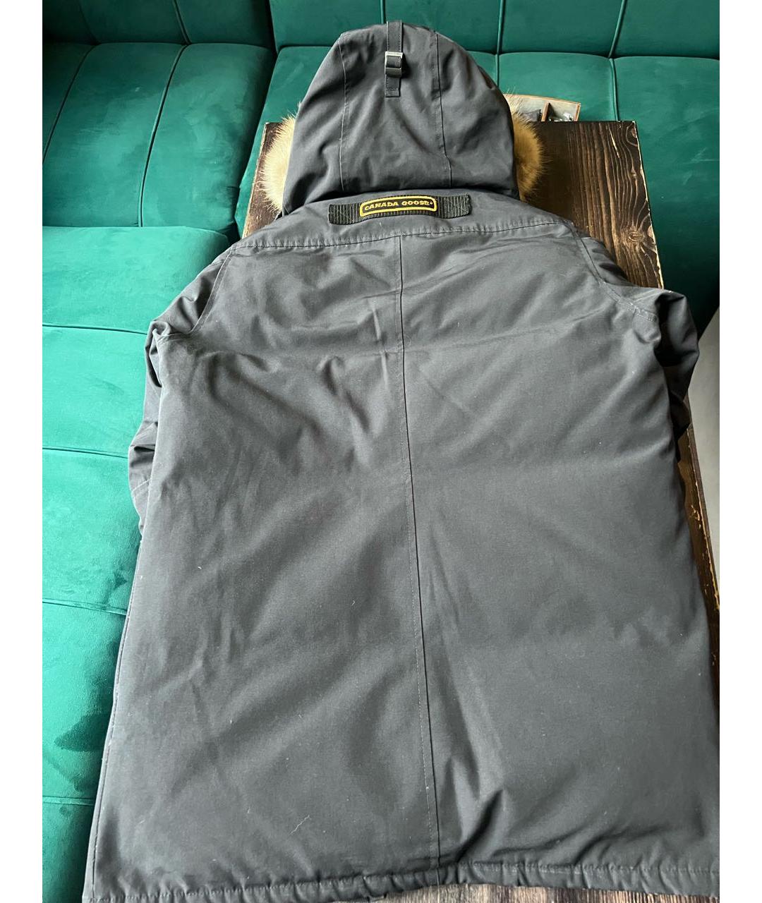CANADA GOOSE Темно-синяя полиэстеровая парка, фото 2