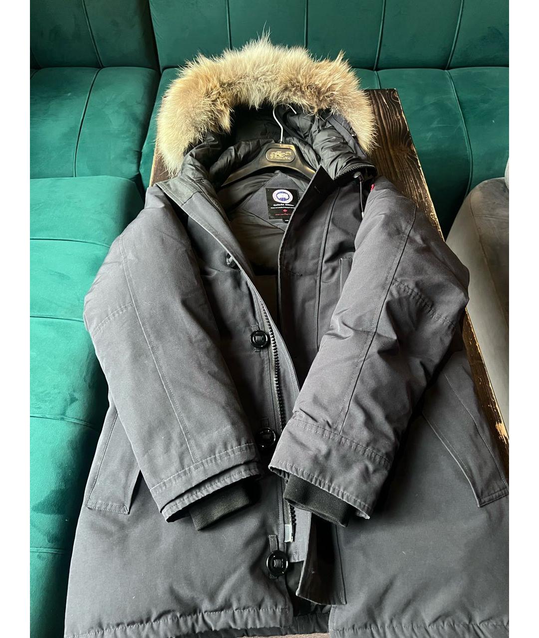 CANADA GOOSE Темно-синяя полиэстеровая парка, фото 7