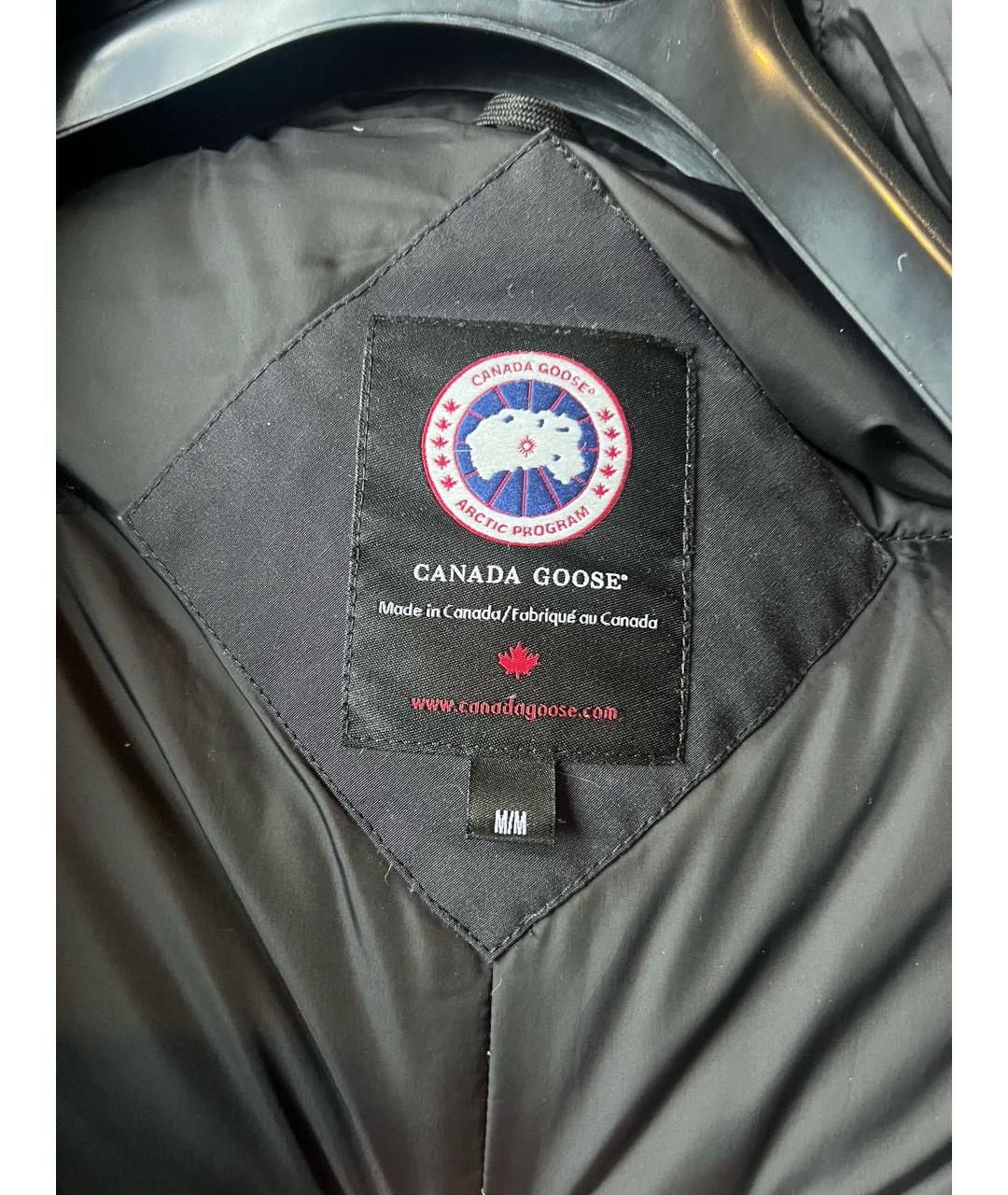 CANADA GOOSE Темно-синяя полиэстеровая парка, фото 3