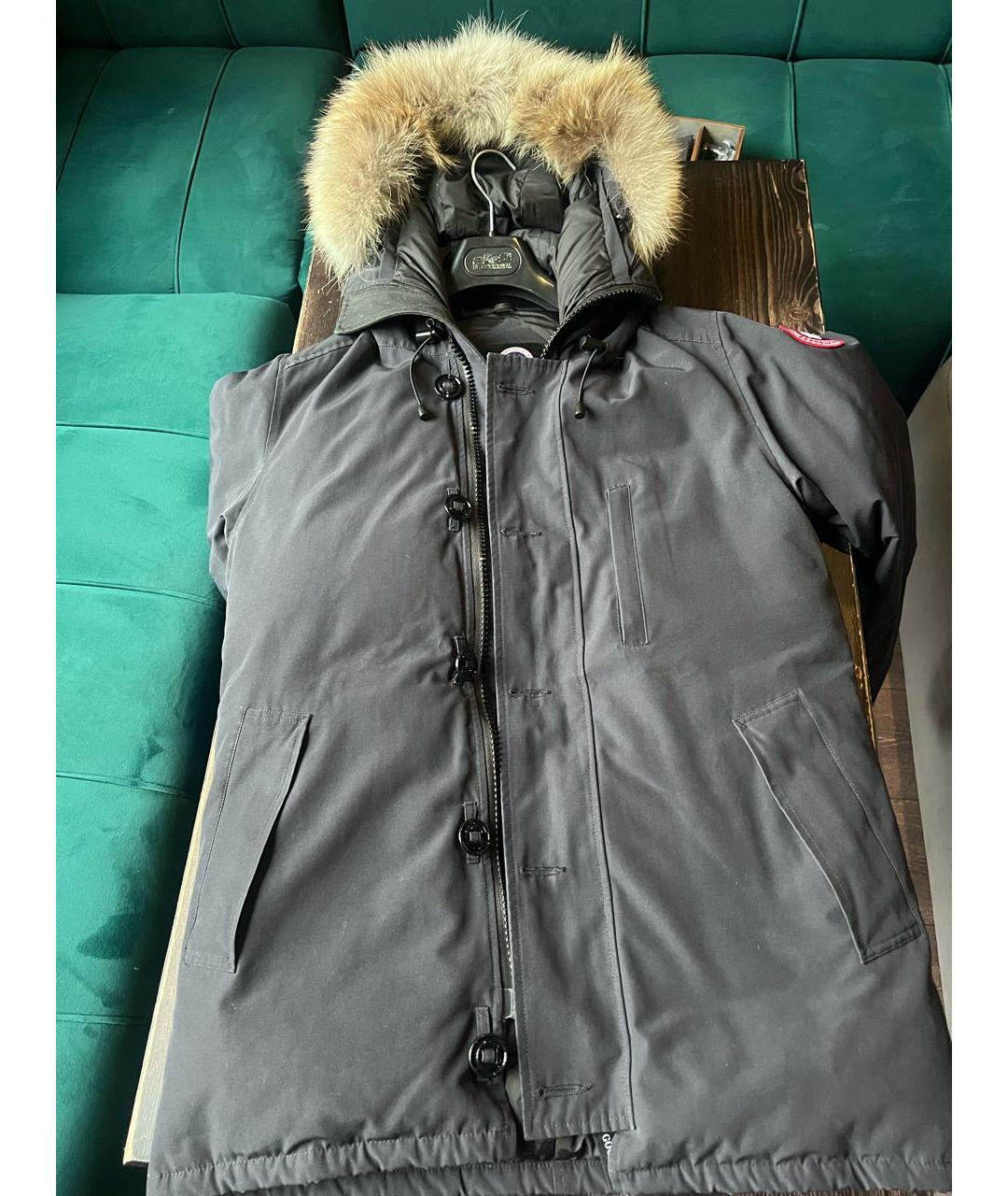 CANADA GOOSE Темно-синяя полиэстеровая парка, фото 8