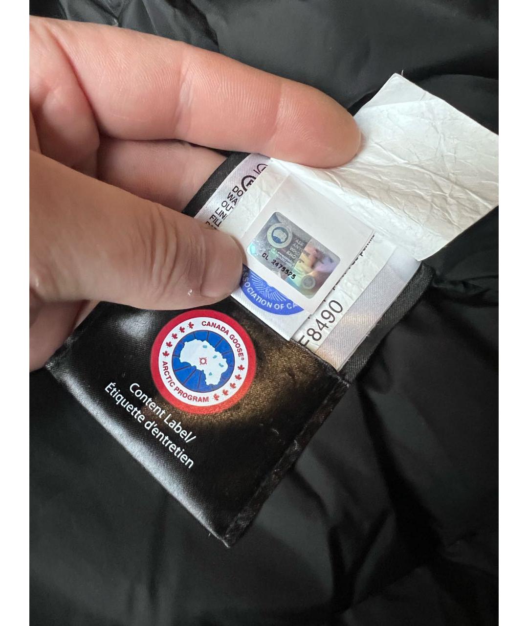 CANADA GOOSE Темно-синяя полиэстеровая парка, фото 4