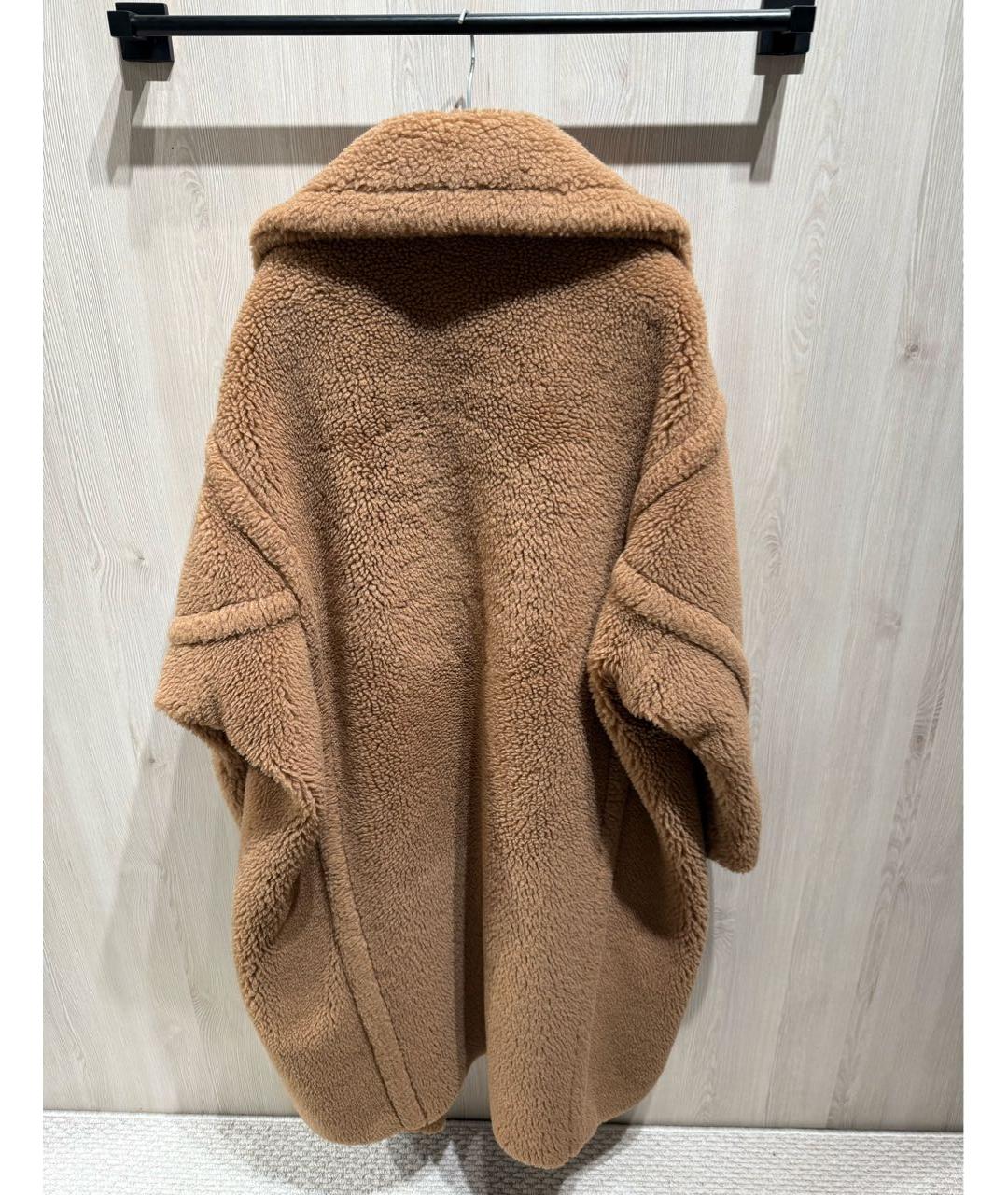 MAX MARA Бежевая шерстяная шуба, фото 5