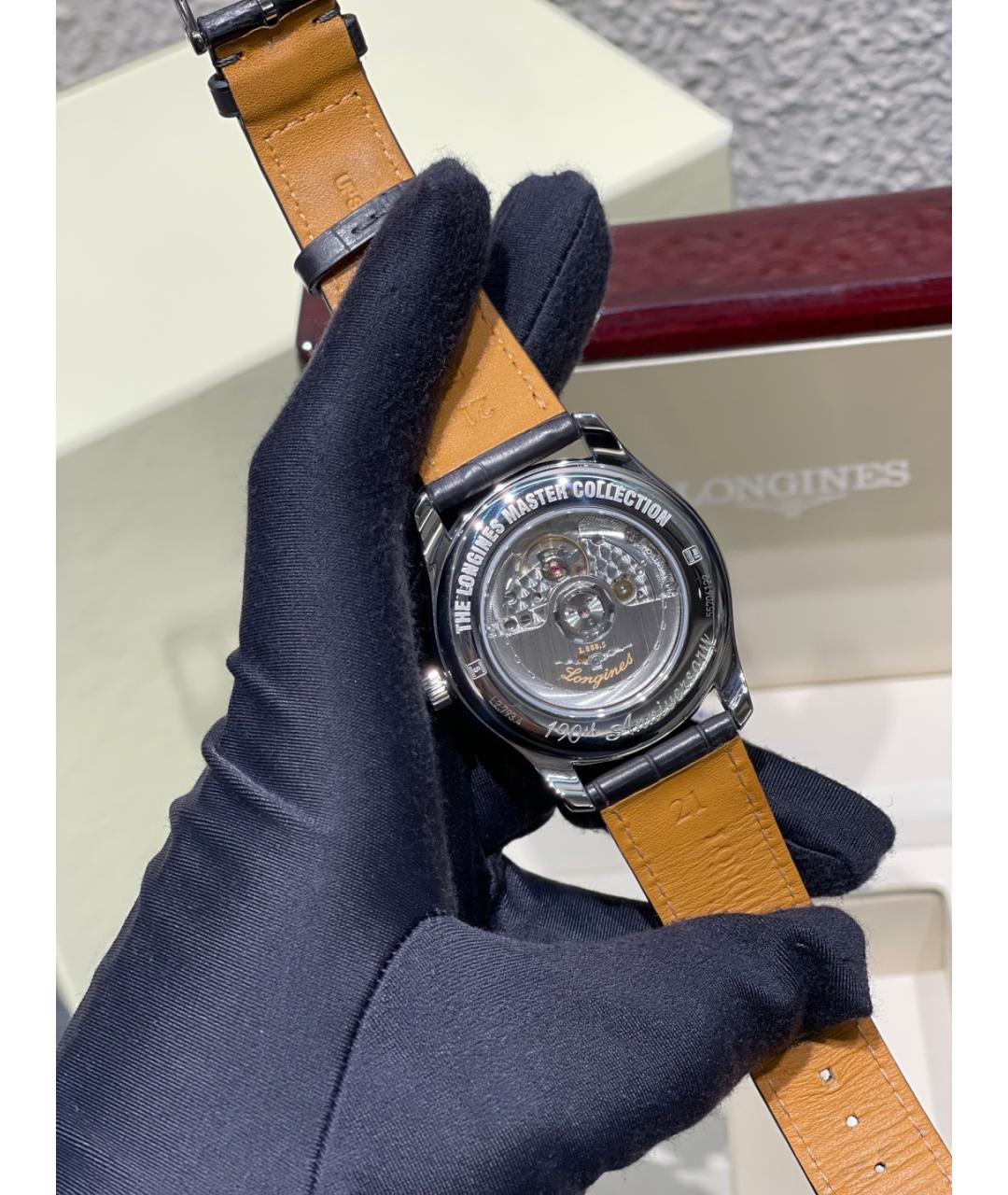 LONGINES Белые стальные часы, фото 7