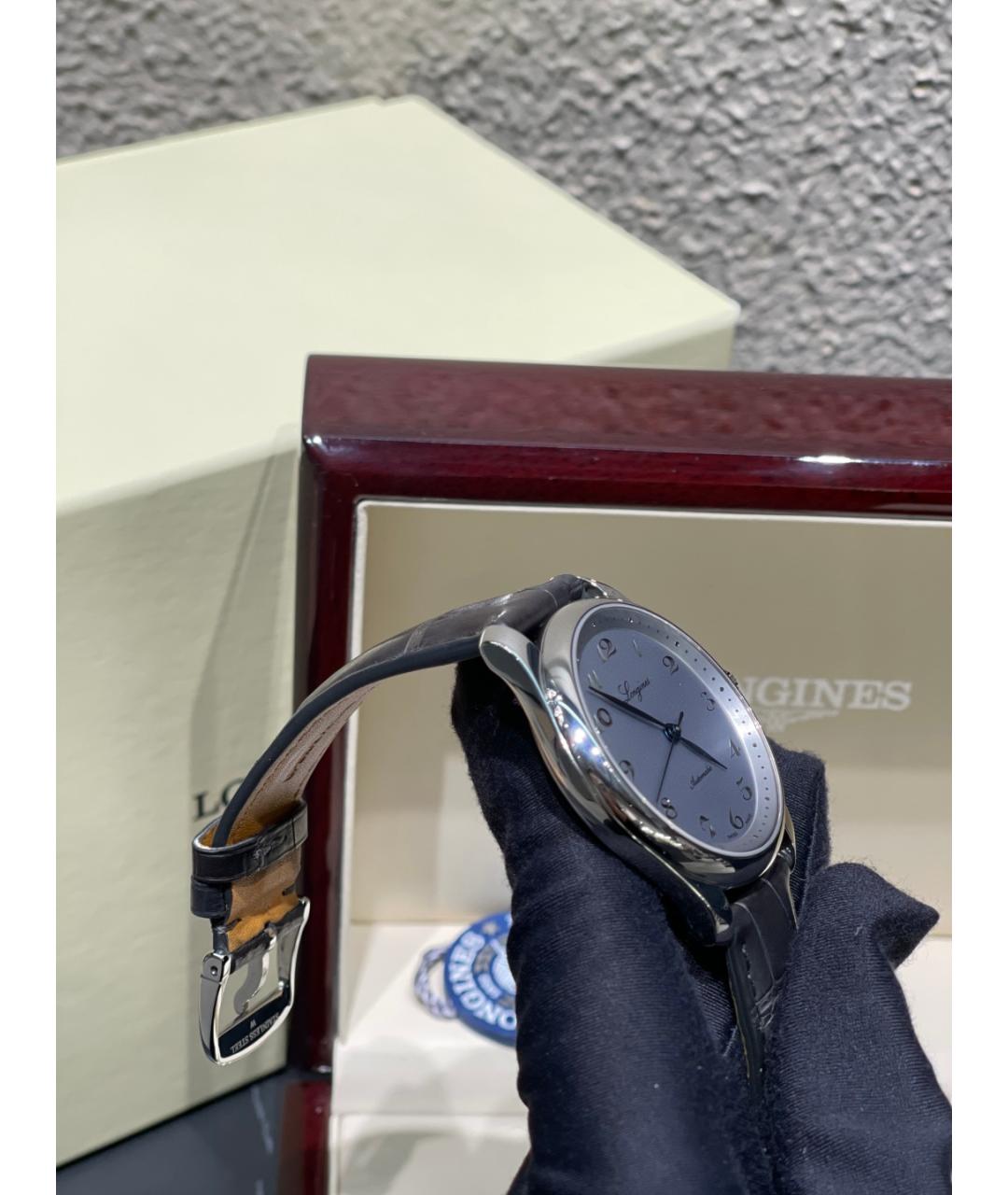 LONGINES Белые стальные часы, фото 9