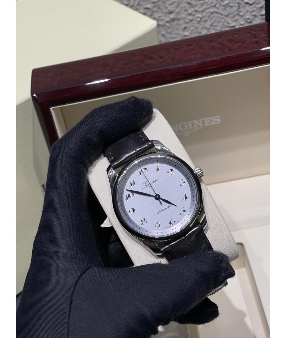 LONGINES Белые стальные часы, фото 6