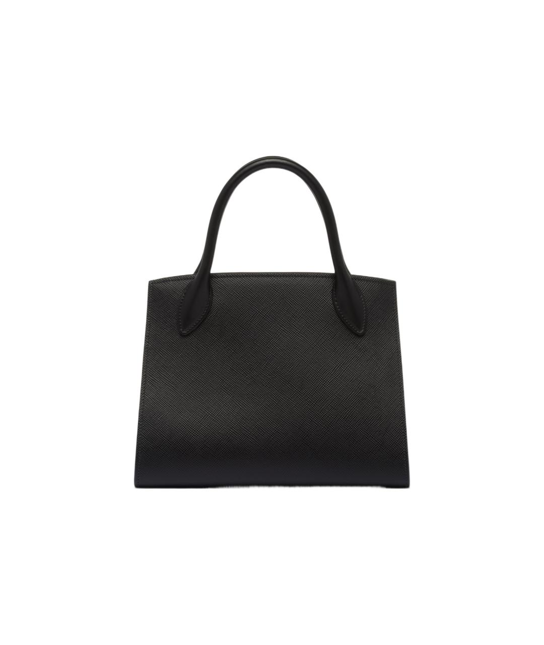 PRADA Черная кожаная сумка с короткими ручками, фото 3