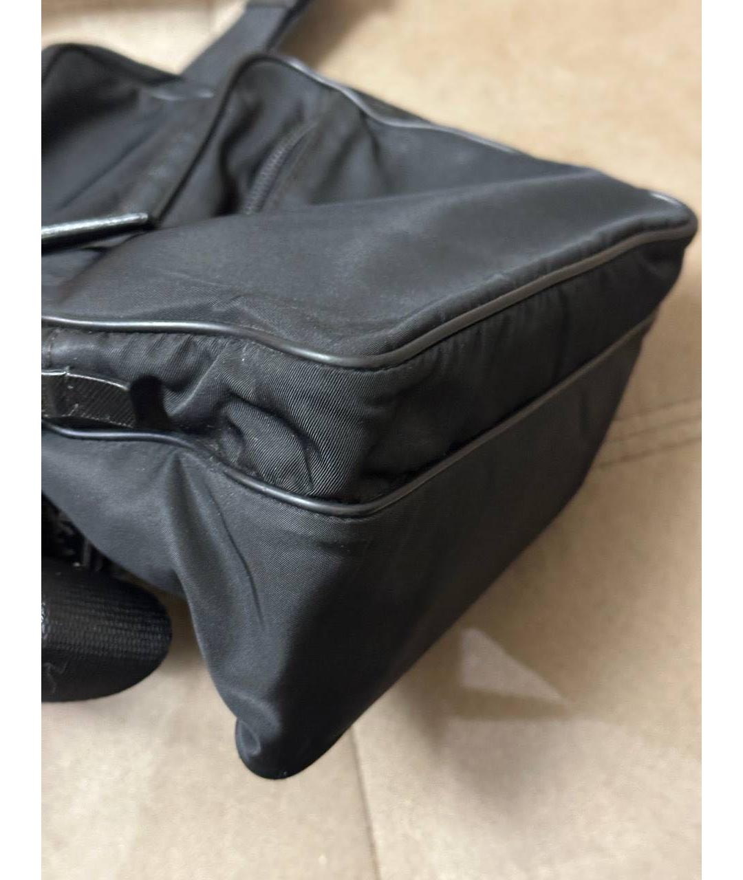 PRADA Черная тканевая сумка через плечо, фото 7
