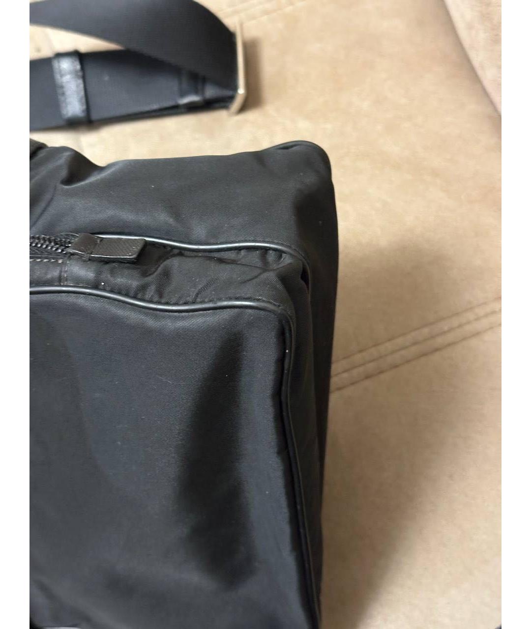 PRADA Черная тканевая сумка через плечо, фото 5