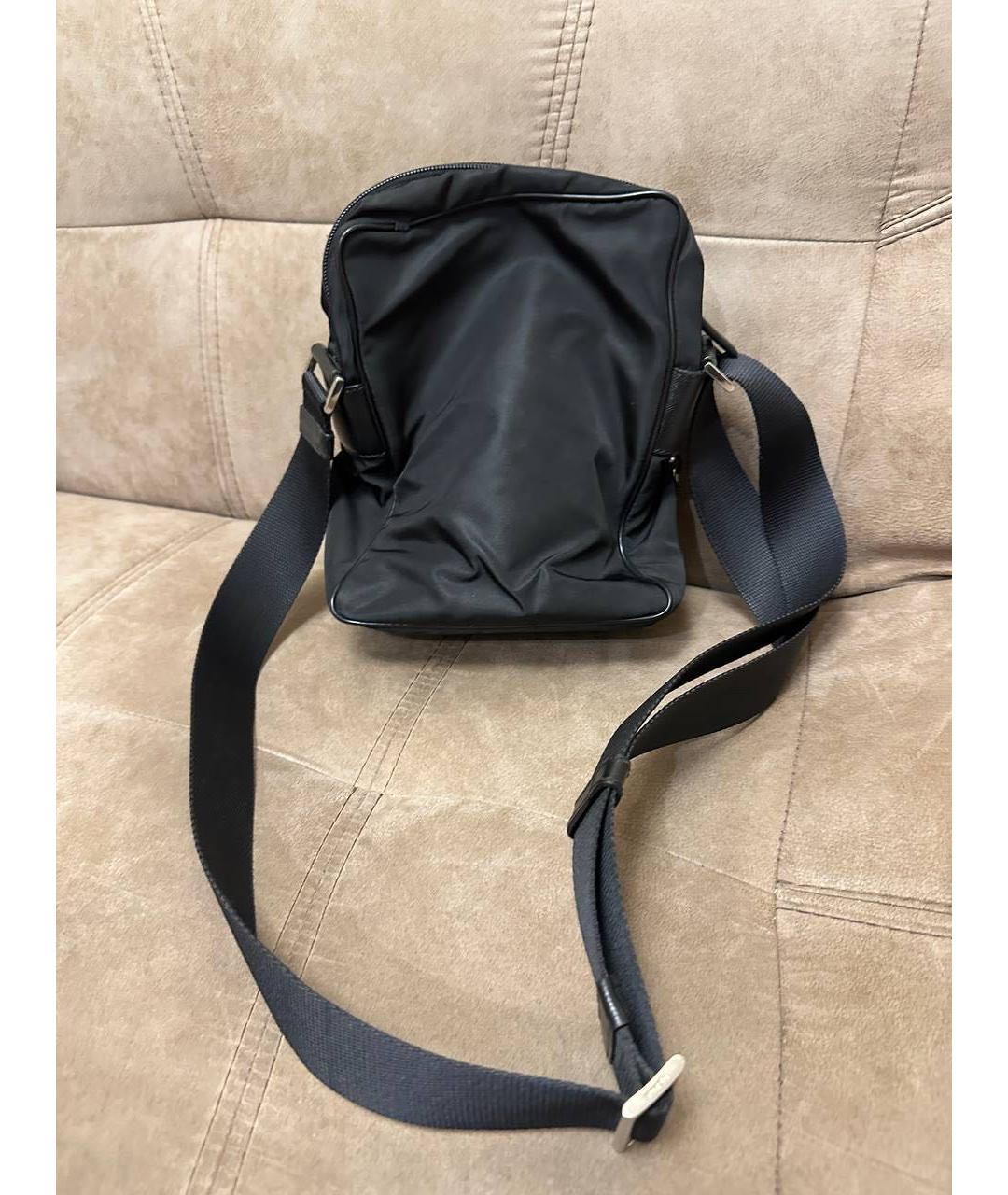 PRADA Черная тканевая сумка через плечо, фото 2