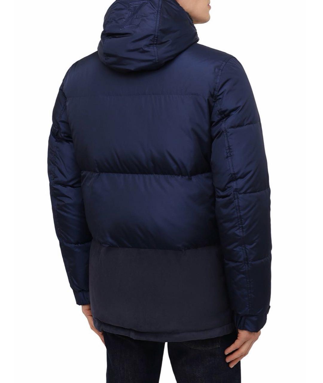 ZILLI Темно-синий полиамидовый пуховик, фото 4