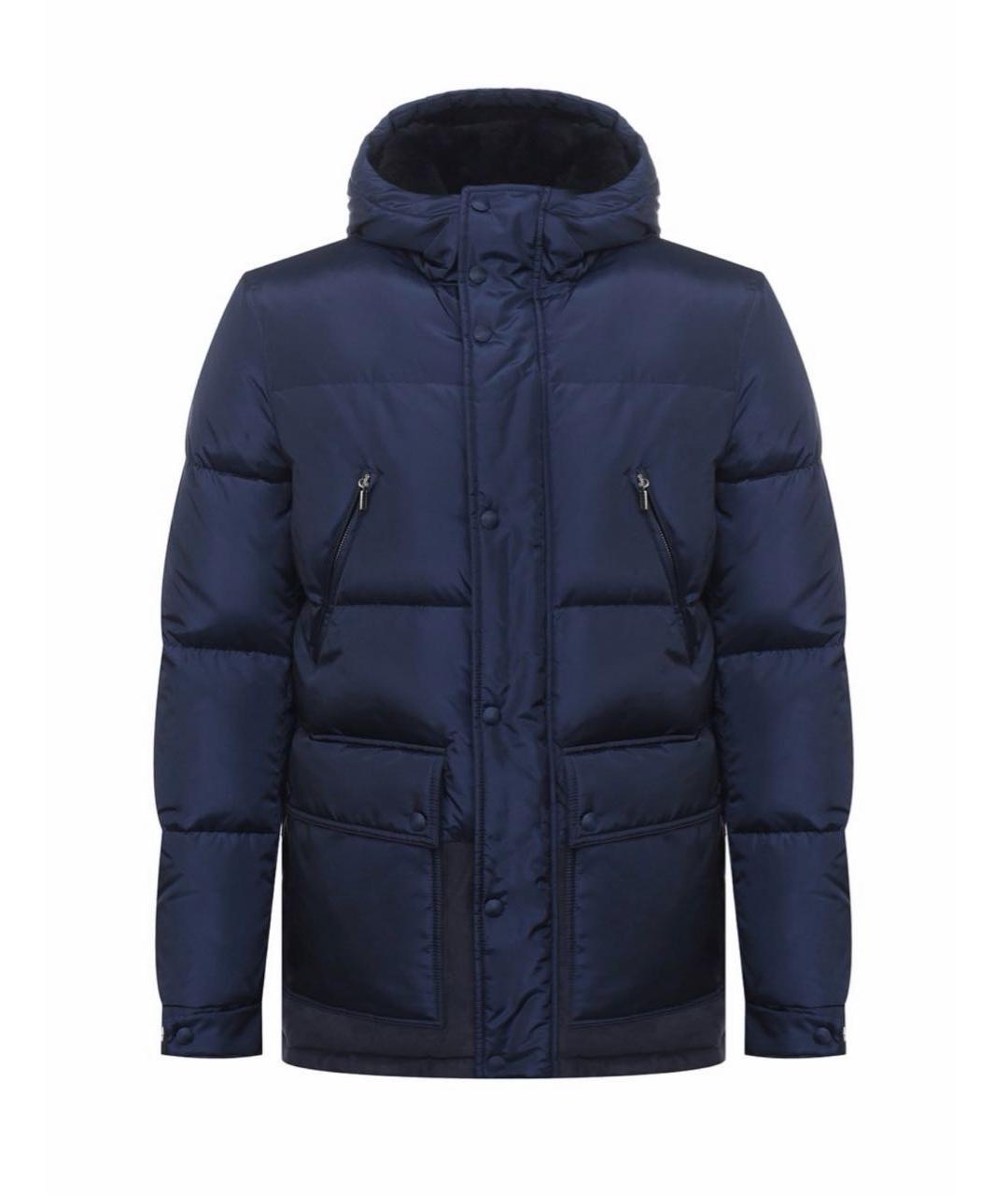 ZILLI Темно-синий полиамидовый пуховик, фото 1