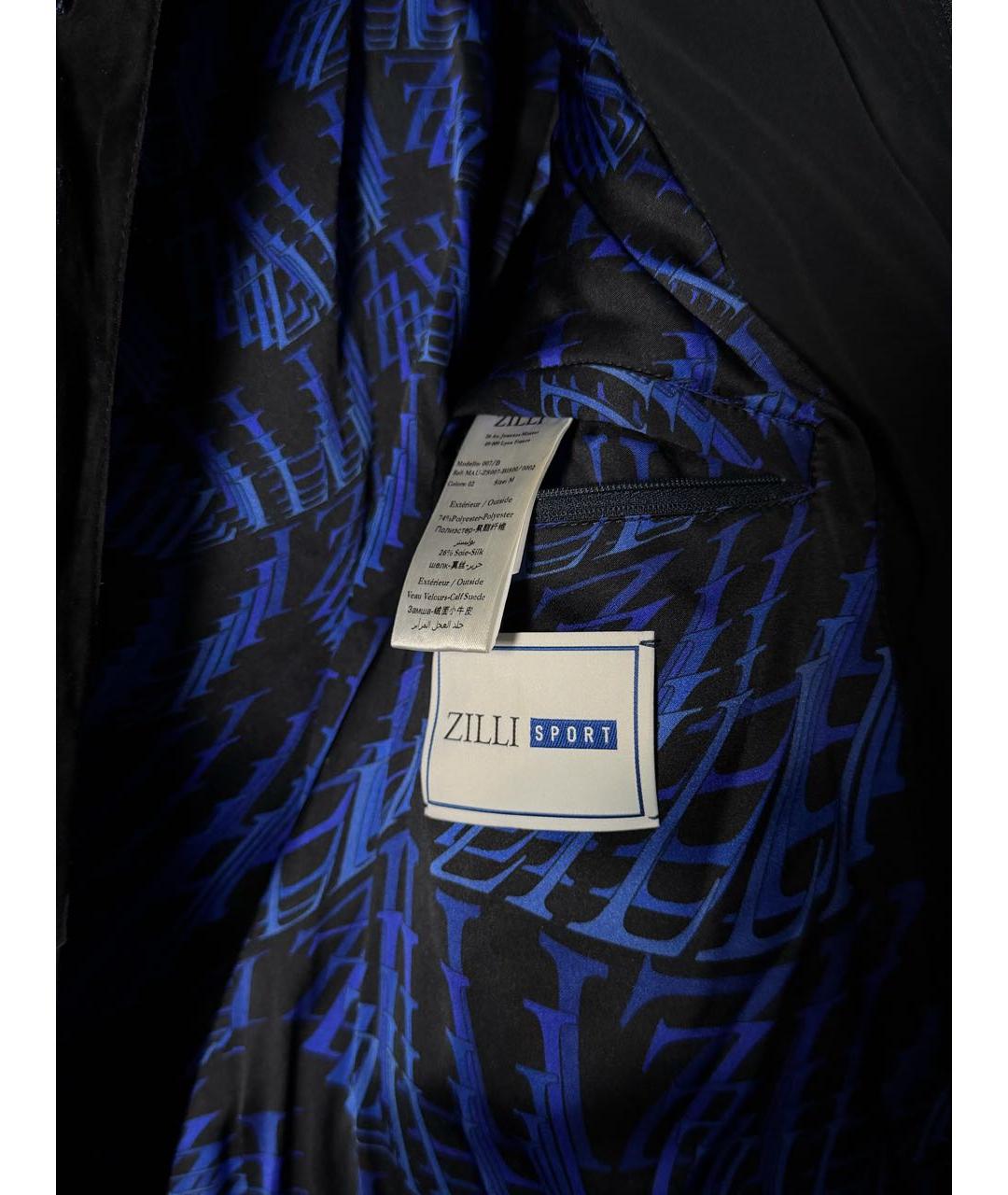 ZILLI Темно-синий полиамидовый пуховик, фото 6