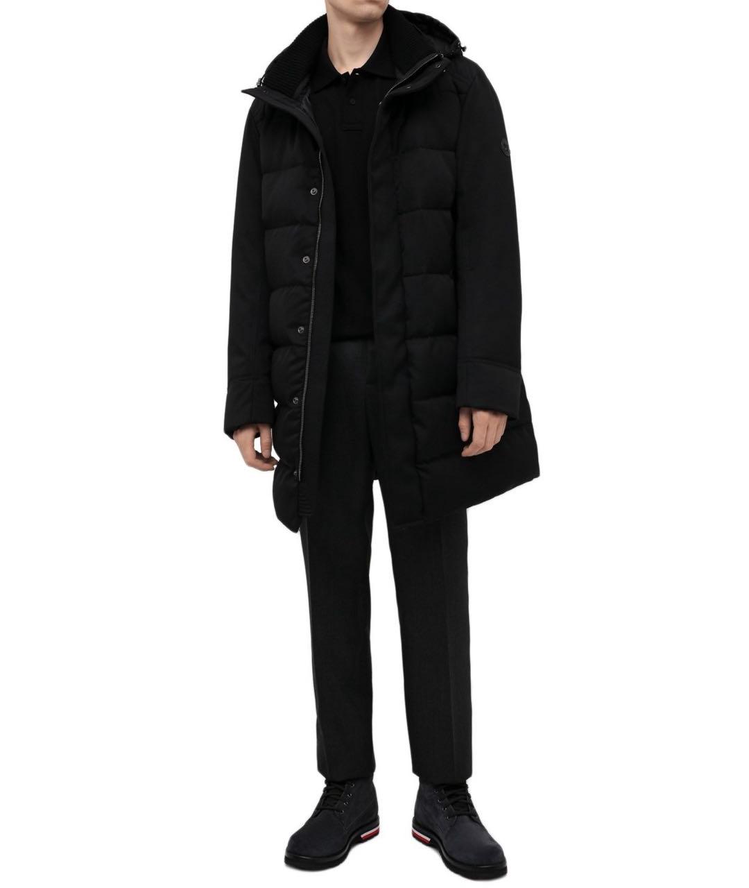 MONCLER Черные высокие ботинки, фото 2